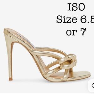 Gold High Heel Sandals